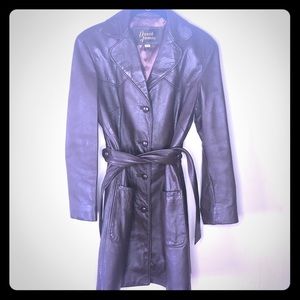 Vintage 80’s Brown Leather Jacket Mint David James